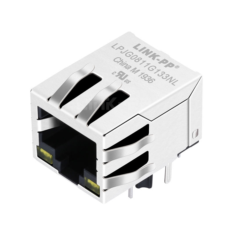 LPJG0811G133NL 10/100/1000 Base-T Shielded RJ45 Network Modular Jack