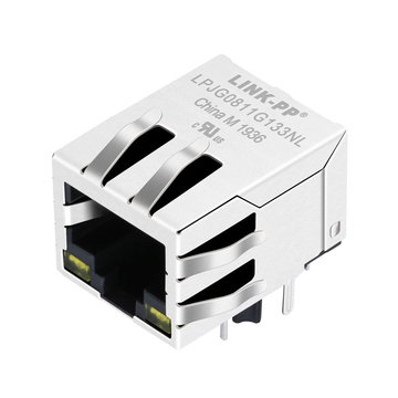 Tyco 1840434-3 Compatible LINK-PP LPJG0811G133NL 100/1000 Base-T Tab Down Yellow/Yellow Led One Port Cat6 RJ 45 Networking