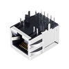 Συμβατό με Moxie MOX-RJ45-1840 LINK-PP LPJG0833CG4NL Σύνδεσμος RJ45 μίας θύρας 100/1000 Base-T Tab Down Green&Yellow/Green&Yellow LED εικόνα αντίχειρα 3
