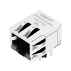 Συμβατό με Moxie MOX-RJ45-1840 LINK-PP LPJG0833CG4NL Σύνδεσμος RJ45 μίας θύρας 100/1000 Base-T Tab Down Green&Yellow/Green&Yellow LED εικόνα αντίχειρα 1