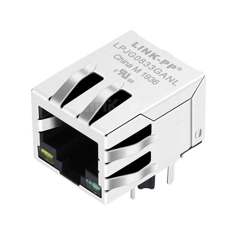 10/100/1000 Base-T Shielded 10 Pin RJ45 Connector