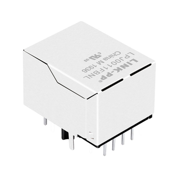 LPJ0011FBNL RJ45 Female Connector with 100 Base-T Magnetics 1x1 Port Tab Down 8P8C Green/Yellow LED image 5