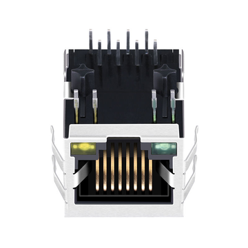 Совместимость с RJ-005B LINK-PP LPJ0011GBNL 10/100 Base-T Tab Down Green/Yellow Led Single Port Modular Jack RJ45 Connector image 2