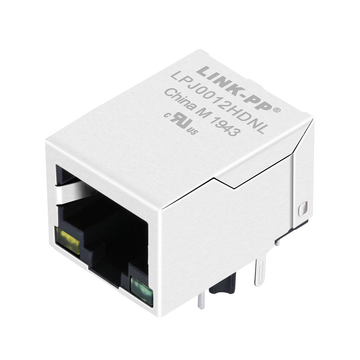 A63-112-313P190 compatible link-pp lpj0012hdnl 10 100 base-t tab down yellow green led single port rj45 magjack