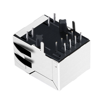 هانرون HR911102A متوافق LINK-PP LPJ0025FBNL 10/100 Base-T Tab Down Green/Yellow LED 1 Port Shielded Panel Mount RJ45 Socket Module image 4