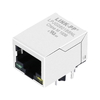 LPJG0801BBNL 10/100/1000 Base-T Gigabit RJ45 Magjack Green/Yellow LED Tab Down thumb image 1