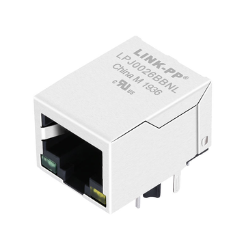 LPJ0026BBNL 10 100 base-t rj45 magjack tab down green yellow led
