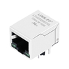 Pulse J0026D01ENL Compatible LINK-PP LPJ0026BCNL 100 Base-T Single Port RJ45 Jack With Integrated Magnetics Tab Down Green/Green Led thumb image 1