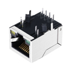 Compatible con ambas manos LU1S041A-43 LF LINK-PP LPJ0034BBNL 10/100 Base-T Tab Down conector de red de puerto único LED verde/amarillo RJ45 imagen en miniatura 3