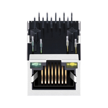 متوافق مع KLA1S109-34 LF LINK-PP LPJG0801BANL 100/1000 Base-T Tab Down Yellow/Green LED 1x1 Port Jack RJ45 Network Connector image 2