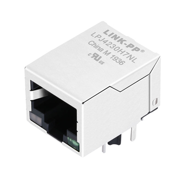 WE 7499410420 Compatible LINK-PP LPJ4230H7NL 10/100 Base-T Tab Down Green&Yellow/Green Led 1 Port POE+ RJ-45 Female Connector
