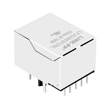 Hanrun HY911137A Compatible LINK-PP LPJG0803FDNL 100/1000 Base-T Tab Down Yellow/Green Led Single Port Shielded RJ 45 Networking image 5