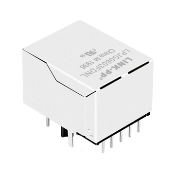 WE 7499110122 Compatible LINK-PP LPJG0803FDNL 100/1000 Base-T Tab Down Yellow/Green Led Single Port Shielded RJ 45 Keystone Jacks image 5