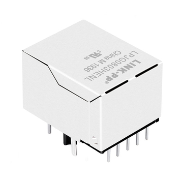 LPJG0803HENL 100/1000 Base-T Connector RJ45 Female Jack Magnetics Single Port Lip Down Green/Yellow LED image 5