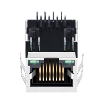 Βύσμα LPJ0011GFNL 10/100 Base-T rj45 με πράσινο/πράσινο LED Tab Down εικόνα 2