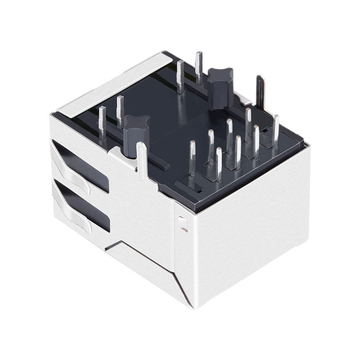 Βύσμα LPJ0011GFNL 10/100 Base-T rj45 με πράσινο/πράσινο LED Tab Down εικόνα 5