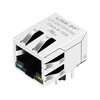 YDS 13F-63CGYD4S2NL Compatible LINK-PP LPJ0013AHNL 10/100 Base-T Tab Down Green/Yellow Led 1x1 Port Shielded Ethernet RJ-45 Modules thumb image 1