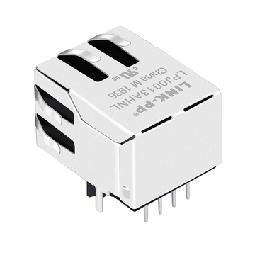Совместимость с RB1-125BAG1A LINK-PP LPJ0013AHNL 1x1-портовый магнитный RJ45-разъем 10/100 Base-T с креплением «вниз» и зеленым/желтым светодиодом (изображение 5)