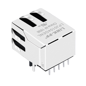 WIJ MIC64013-5180T Compatibel LINK-PP LPJ0104GENL 10/100 Base-T Tab Down Groen/Gele LED 1x1 Poort Ethernet POE RJ45-aansluiting met magneten afbeelding 5