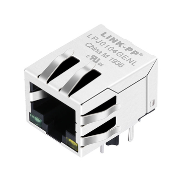 WE MIC64013-5180T-LF3 Compatible LINK-PP LPJ0104GENL 10/100 Base-T Tab Down Green/Yellow Led 1x1 Port POE RJ-45 Integrated Magnetics