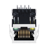 RJLB060TC1 Compatible LINK-PP LPJ4013EDNL 10/100 Base-T 8P8C Shielded RJ45 Jack with magnetics 1x1 Port Tab Down Yellow/Green Led thumb image 2