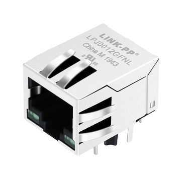 Belfuse SI-40139 Compatible LINK-PP LPJ0012GFNL 10/100 Base-T Tab Down Green/Green Led 1x1 Port Industrial RJ45 Ethernet Connector