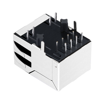 Hanrun HR911157C Compatible LINK-PP LPJ0017GENL 10/100 Base-T RJ45 1x1 shielded modular jack Tab Down Green/Yellow Led image 4