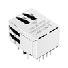 X Mutiple XRJG-01A-4-E11-02 Compatible LINK-PP LPJ0025GBNL 10/100 Base-T Tab Down Green/Yellow Led 1x1 Port Ethernet FastJacks RJ-45 Connector Module thumb image 5
