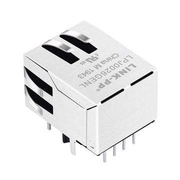 LPJ0026GENL 10/100 Base-T G/Y LED's afgeschermde RJ45 8P8C-connector afbeelding 5