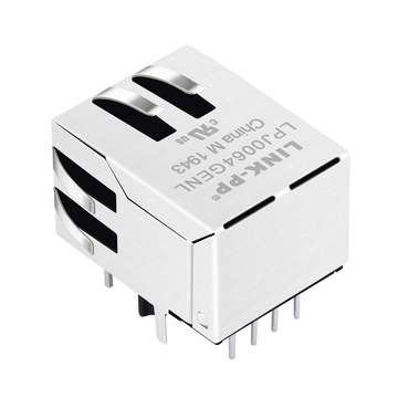 WE MIC24013-0102T-LF3 Συμβατό LINK-PP LPJ0064GENL 10/100 Base-T Tab Down Green/Yellow LED 1x1 Port Connector Lan RJ45 Modular Jack εικόνα 5