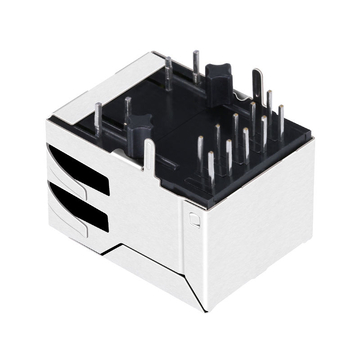 Συμβατό με RB1-125BHQ1A LINK-PP LPJ0085AHNL Μονάδα σύνδεσης PoE RJ45 10/100 Base-T Μονής θύρας Καρτέλα προς τα κάτω Πράσινη/Κίτρινη εικόνα LED 4