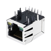 P65-101-1HQ9 Compatible LINK-PP LPJ0085AHNL 10/100 Base-T Tab Down Green/Yellow Led Single Port PoE Integrated RJ-45 Connector thumb image 3