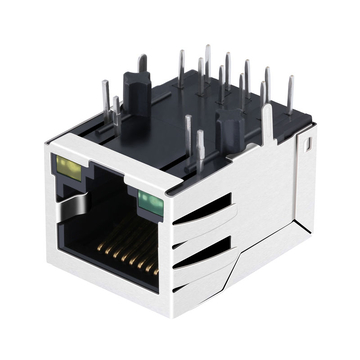 Συμβατό με RB1-125BHQ1A LINK-PP LPJ0085AHNL Μονάδα σύνδεσης PoE RJ45 10/100 Base-T Μονής θύρας Καρτέλα προς τα κάτω Πράσινη/Κίτρινη εικόνα LED 3