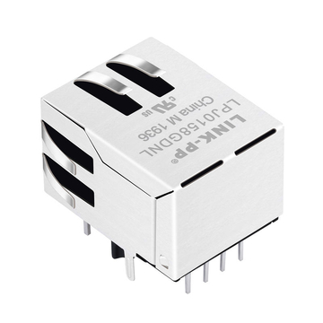 LPJ0158GDNL 10/100 Base-T Y/G LED's Enkele poort RJ45 vrouwelijke connector afbeelding 5