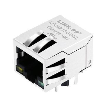 halo hfj11-s101-l21 compatible link-pp lpj0215gdnl 10 base-t tab down yellow green led 1x1 port pcb jack rj45 modular connector