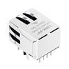 XFMRS XFATM9-CLYG1-4MS 호환 LINK-PP LPJ4012GDNL 10/100 Base-T 1x1 포트 RJ45 마그네틱 잭 탭 다운 노란색/녹색 LED 썸네일 이미지 5
