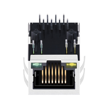 Hanrun HR913128CE Compatible LINK-PP LPJ4012GDNL 10/100 Base-T Single Port RJ45 Jack with Integrated Magnetics Tab Down Yellow/Green Led image 5