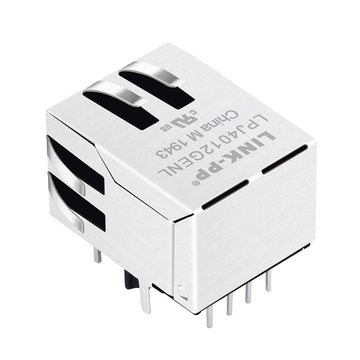 Kompatibel mit Belfuse SI-60152-F LINK-PP LPJ4012GENL 10/100 Base-T Tab Down Grün/Gelbe LED Einzelport 8P8C RJ45 Buchse Leiterplattenstecker Bild 5