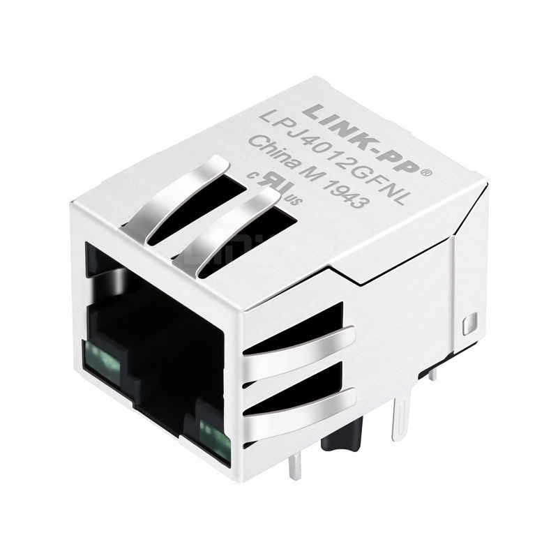 Belfuse SI-60118-F Compatible LINK-PP LPJ4012GFNL 10/100 Base-T Tab Down Green/Green Led Single Port Lan Connector RJ45 with Transformer