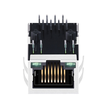 Belfuse SI-60118-F Compatible LINK-PP LPJ4012GFNL 10/100 Base-T Tab Down Green/Green Led Single Port Lan Connector RJ45 with Transformer image 2