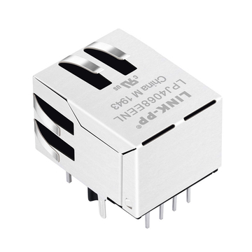 24G-66JGYDPLZ2NL 10/100 Base-T Однопортовый сетевой разъем RJ45 с фиксатором, зеленый/желтый светодиод, изображение 5
