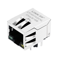 XFMRS XFVOIP5E-CLxu1-4MS Compatible LINK-PP LPJ4514GENL 10/100 Base-T Tab Down Green/Yellow Led 1 Port POE+ RJ45 Jack