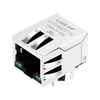LPJG4843GFNL 10/100/1000 Base-T RJ45 conector de montagem pcb com transformador Guia para baixo LED verde/verde imagem do polegar 1