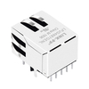 LPJG4887GENL 10/100/1000 Base-T 1x1 Puerto Conector RJ45 Lengüeta hacia abajo con luz LED Imagen en miniatura 5