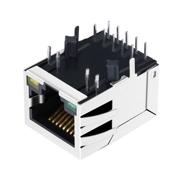 Совместимость с импульсным JXD0-0002NL LINK-PP LPJG4887GENL 100/1000 Base-T, разъемы RJ-45, зеленый/желтый светодиод, 1 порт, экранированный, LAN, изображение 1