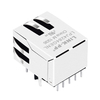 LPJ4284GENL 10/100 Base-T 1 Port Green/Yellow Led Tab Down Right Angle PoE Rectifier Bridge Shielded RJ45 Connector thumb image 5