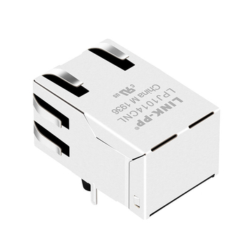 Совместимый с BelFuse SI-80008-F разъем RJ45 100 Base-T Fastjack с вкладкой вверх, без светодиода, изображение 2