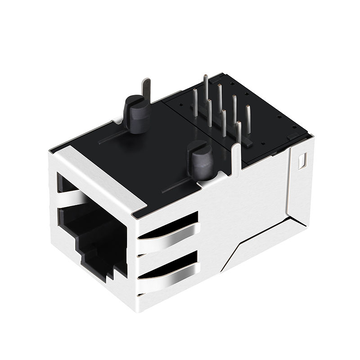 LPJ1014CNL Connettore magnetico RJ45 10/100 Base-T con linguetta rivolta verso l'alto, senza LED, immagine 3