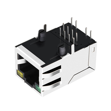 Совместимость с Belfuse SI-50154-F LINK-PP LPJ1014AHNL 10/100 Base-T Интегрированный магнитный разъем RJ45 1x1 Порт, вкладка вверх, изображение 3