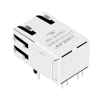 Belfulse SI-80025-F Compatible LINK-PP LPJ1014AWNL 100 Base-T RJ45 Ethernet Magjack Tab Up Green/Green Led image 3